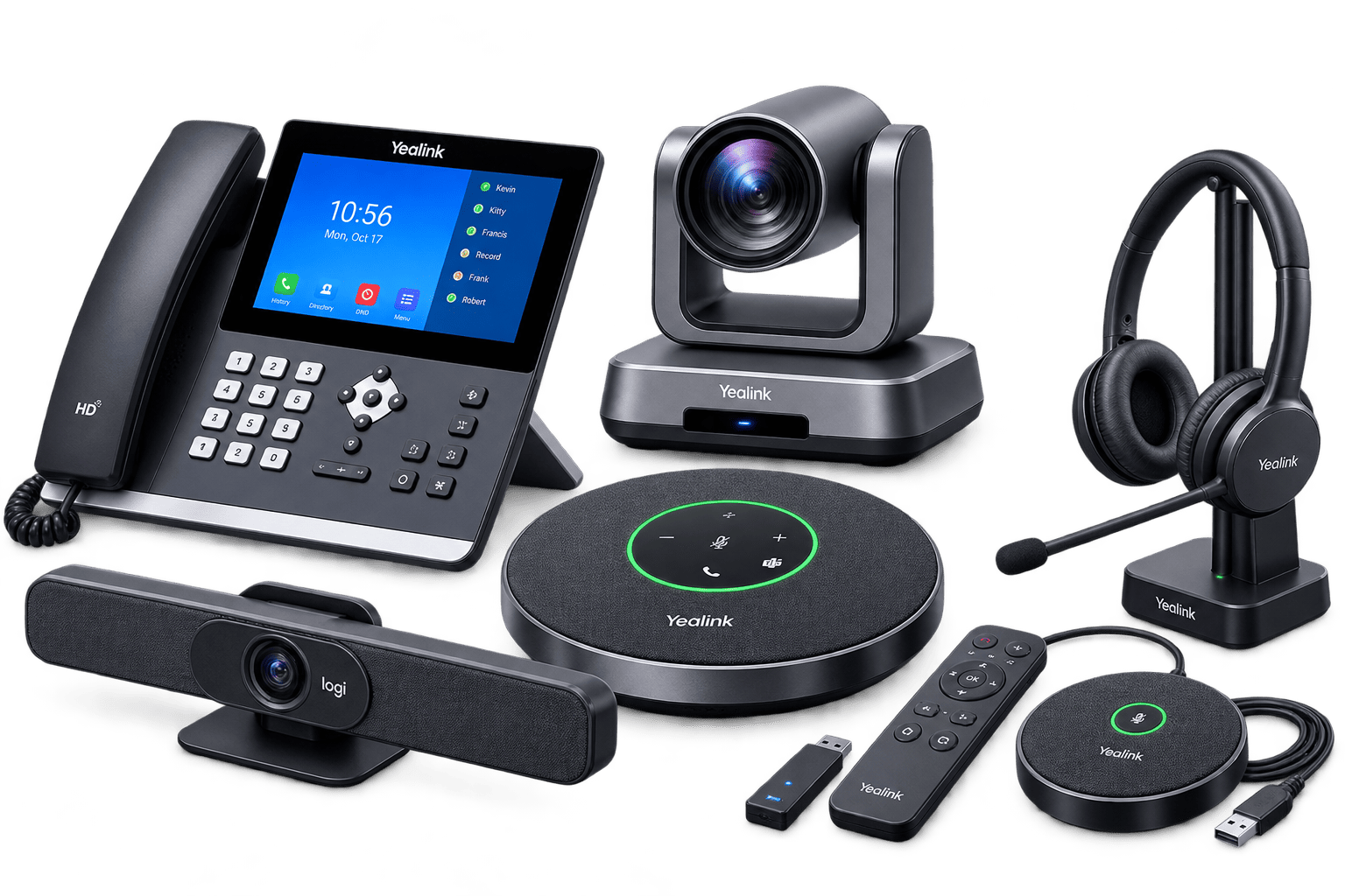 Telephone and conferencing equipment