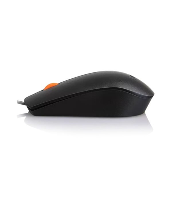 Lenovo 300 Wired USB Mouse side view