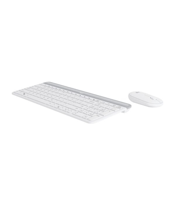 Logitech MK470 slim keyboard and mouse side view