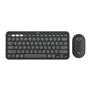 Logitech Pebble 2 Combo on a desk